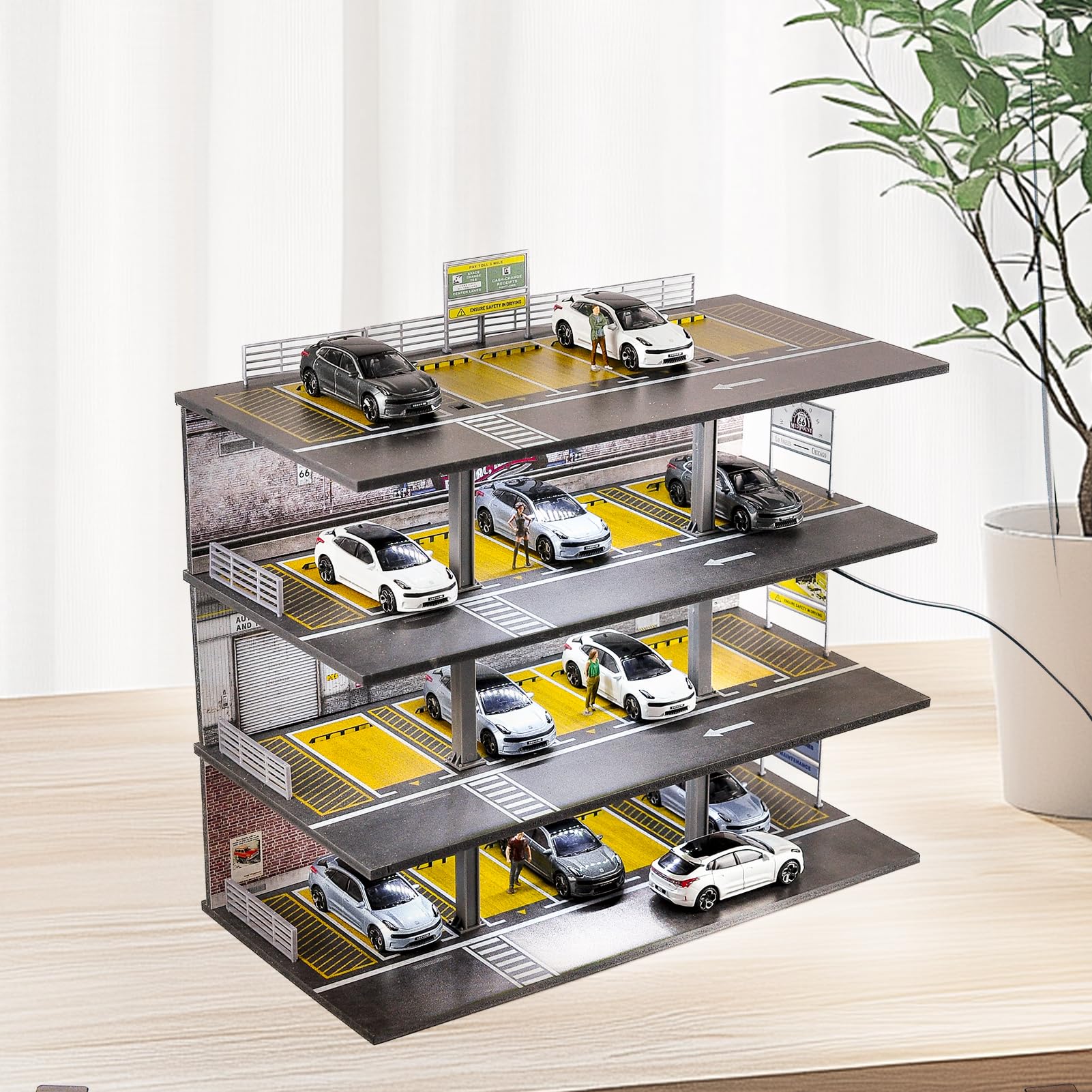 Amazon.co.jp: cxiiuui 1/64 ミニカー ディスプレイ ケース 駐車場 PVC